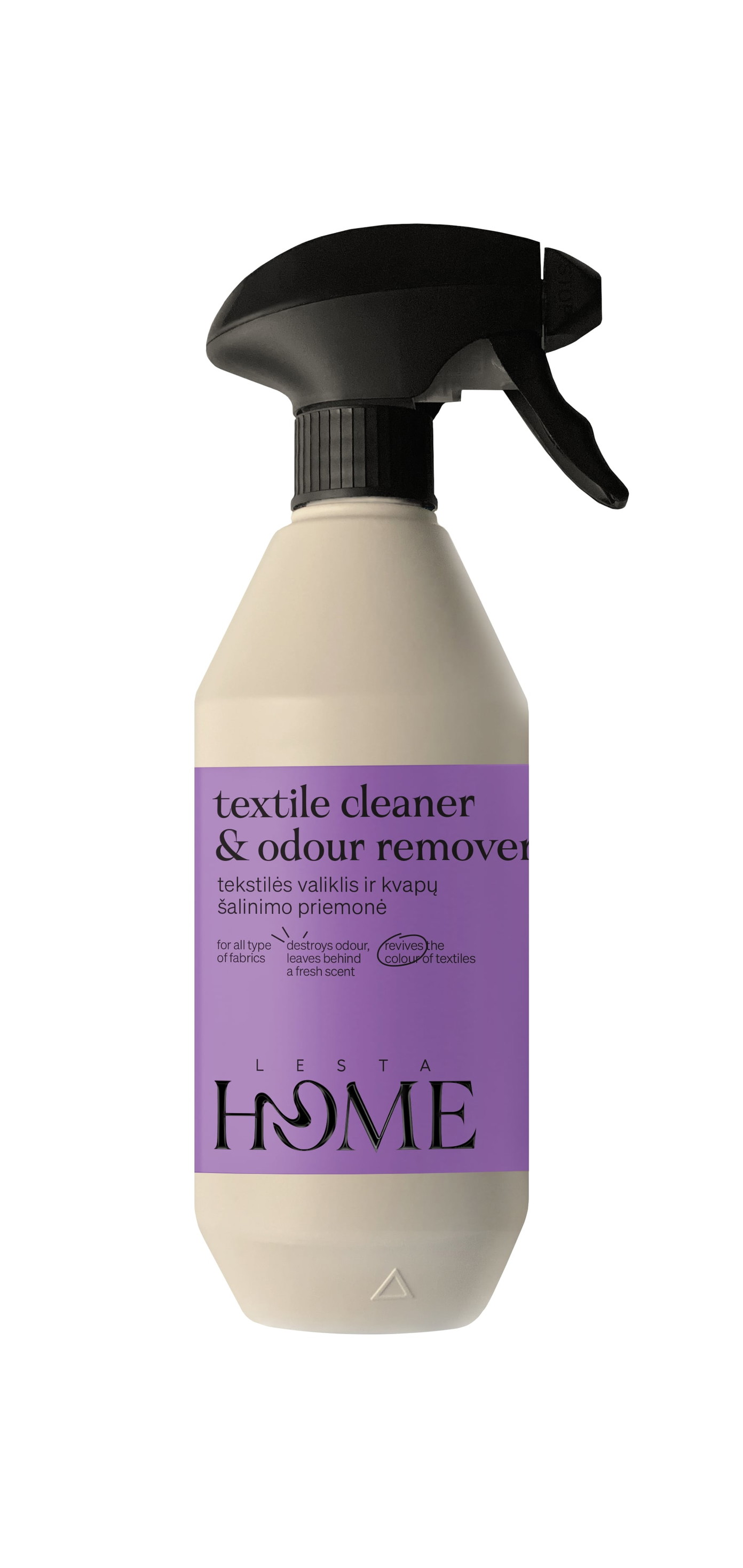 Tekstilės valiklis ir kvapų šalinimo priemonė LESTA HOME, 500 ml-0