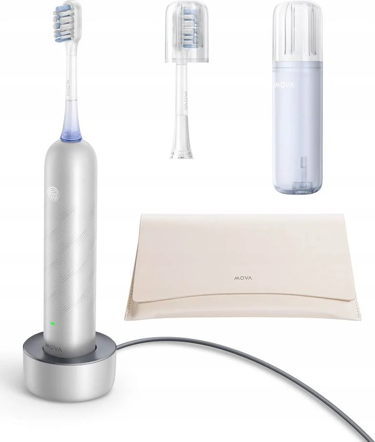 Elektrinis dantų šepetėlis Mova Fresh Pro, sidabro - 3
