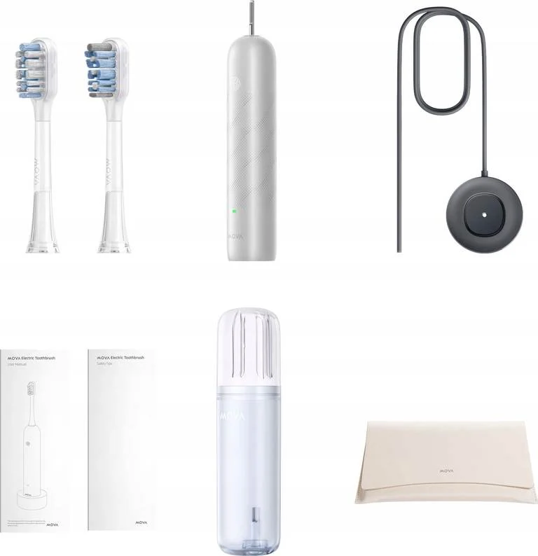 Elektrinis dantų šepetėlis Mova Fresh Pro, sidabro - 4