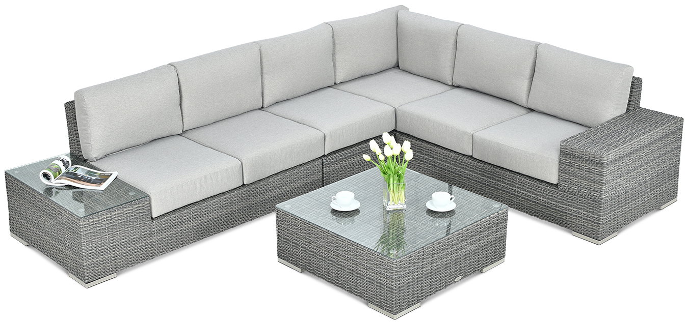 Lauko baldų komplektas AVOCADO, Dark Grey-0