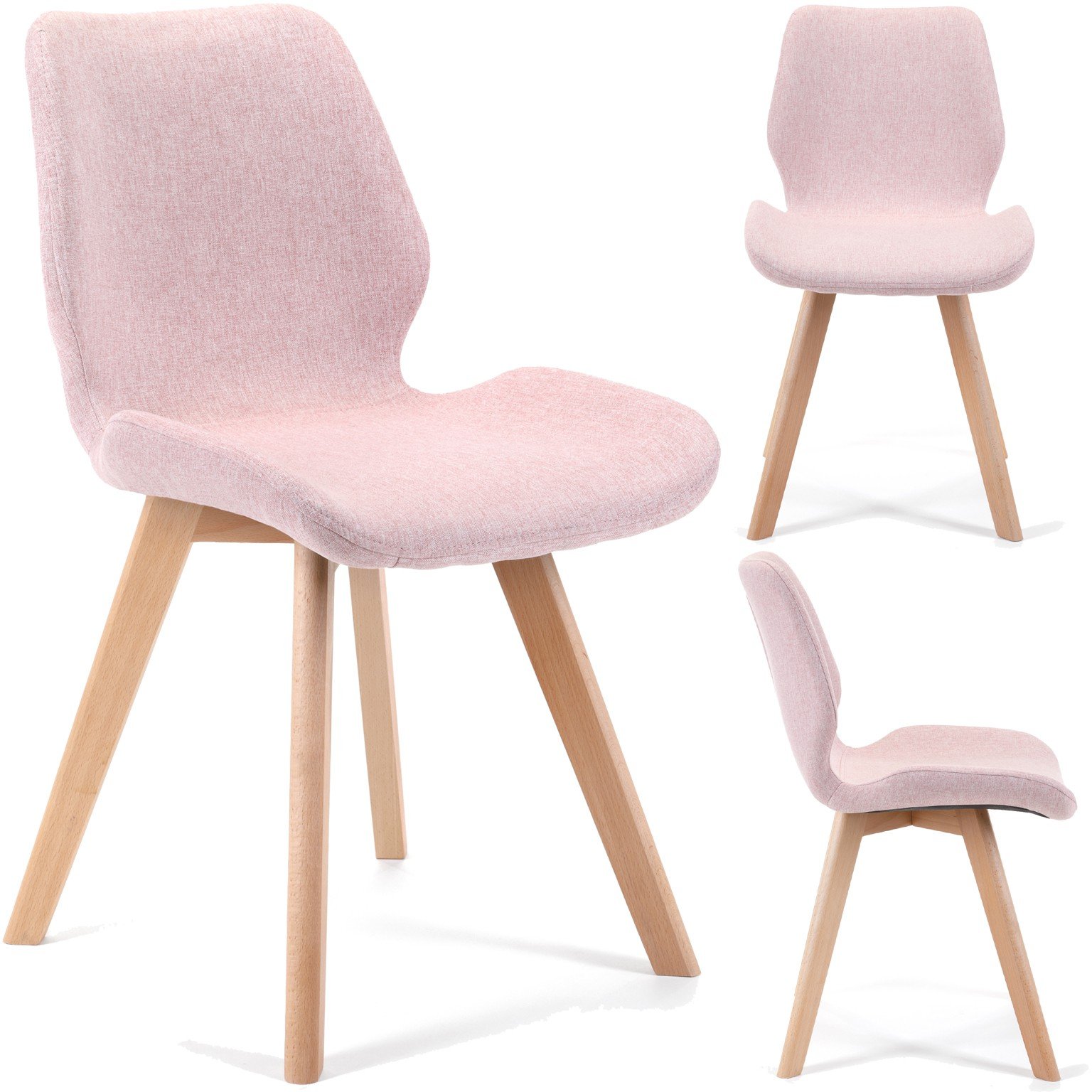 4-rių kėdžių komplektas SJ.0159, rožinis - 6