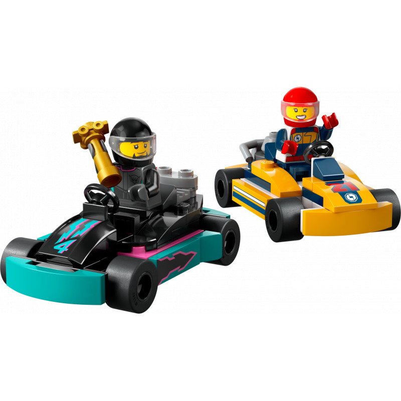 Konstruktorius LEGO City Great Vehicles Go-Karts and Race Drivers 60400 - 3