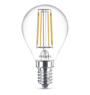Dekoratyvinė šviesos diodų lemputė PHILIPS, P45, 4 W, E14, 470 lm, 2700K, atitinka 40 W