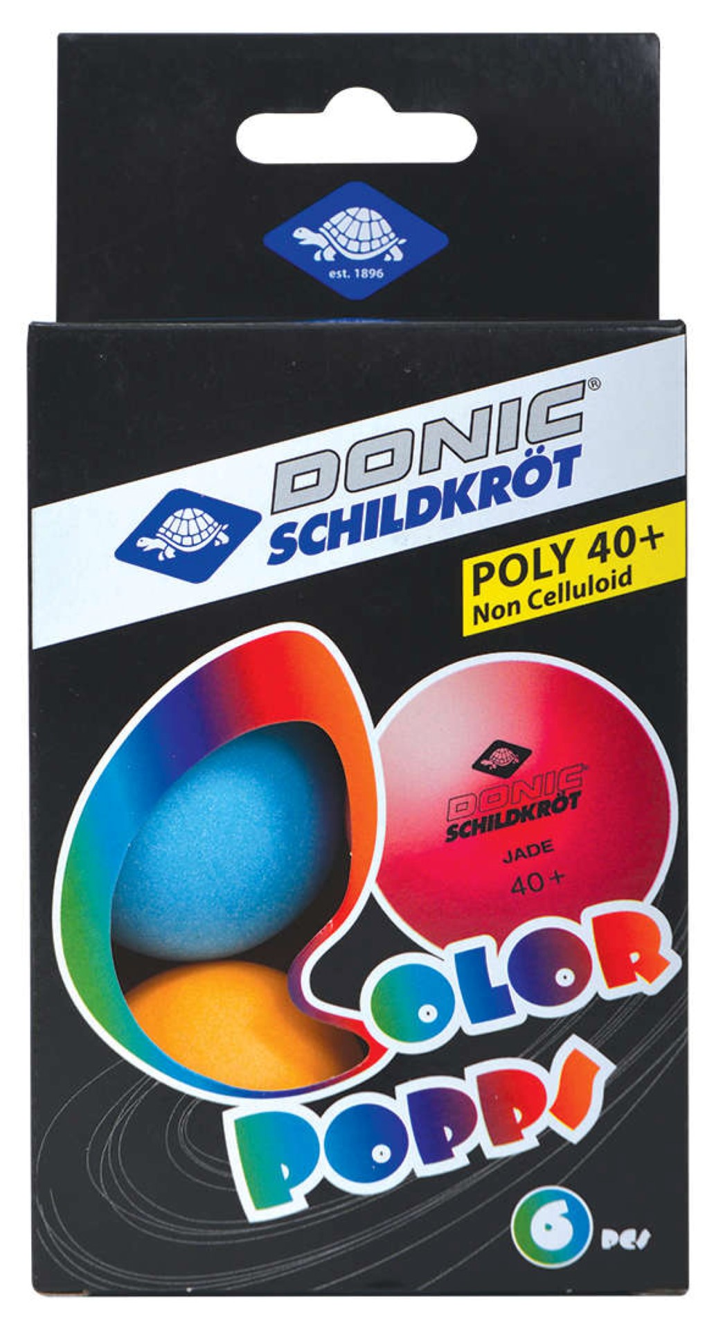 Stalo teniso kamuoliukai DONIC P40+ Colour 6vnt-0