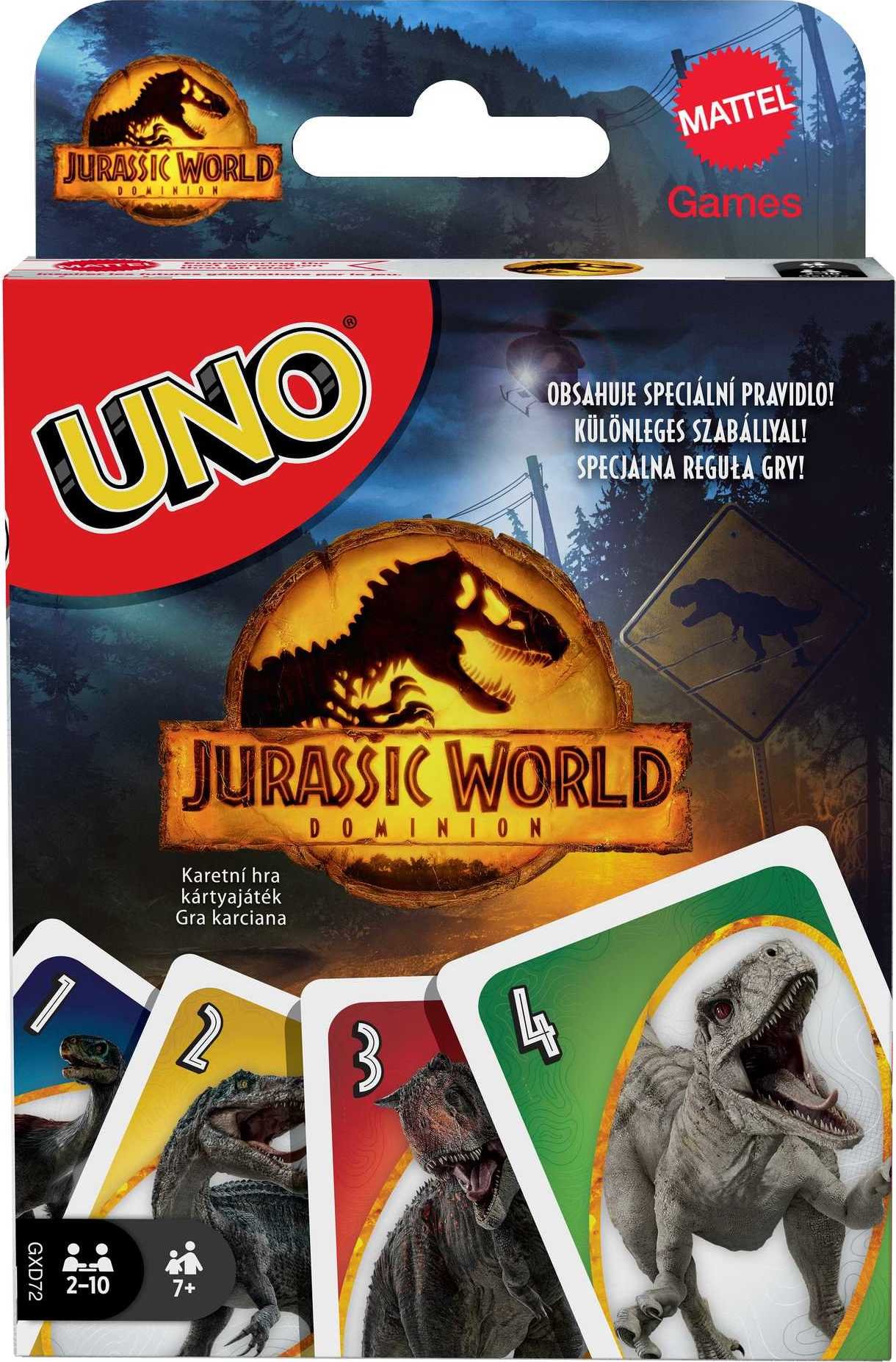 Jurassic World UNO kortos „Jūros periodo parkas“
