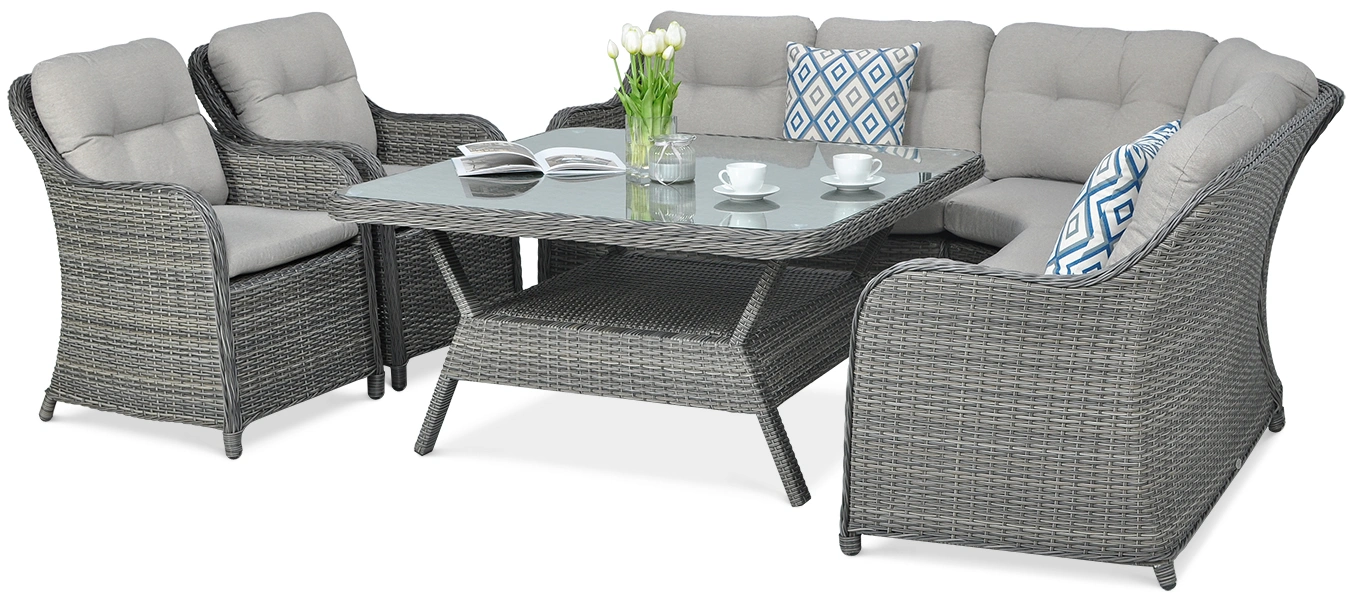 Lauko baldų komplektas SAVONA, Dark Grey-1