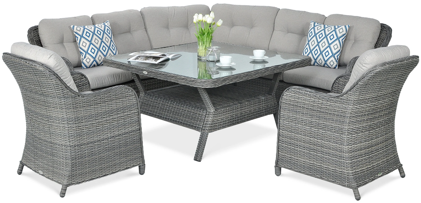 Lauko baldų komplektas SAVONA, Dark Grey-0