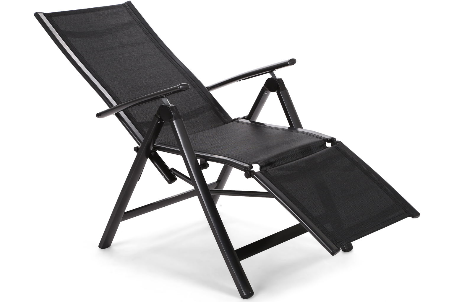 Lauko kėdė-gultas Ibiza Relax, Black / Black-1