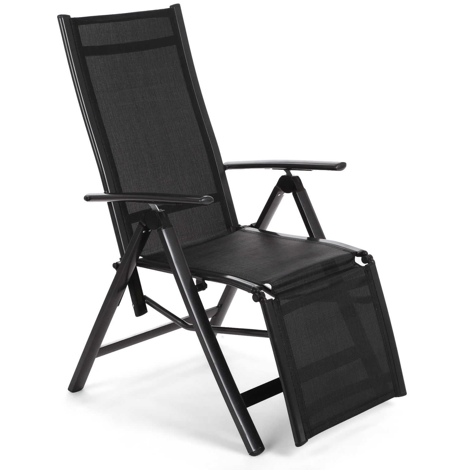 Lauko kėdė-gultas Ibiza Relax, Black / Black-0