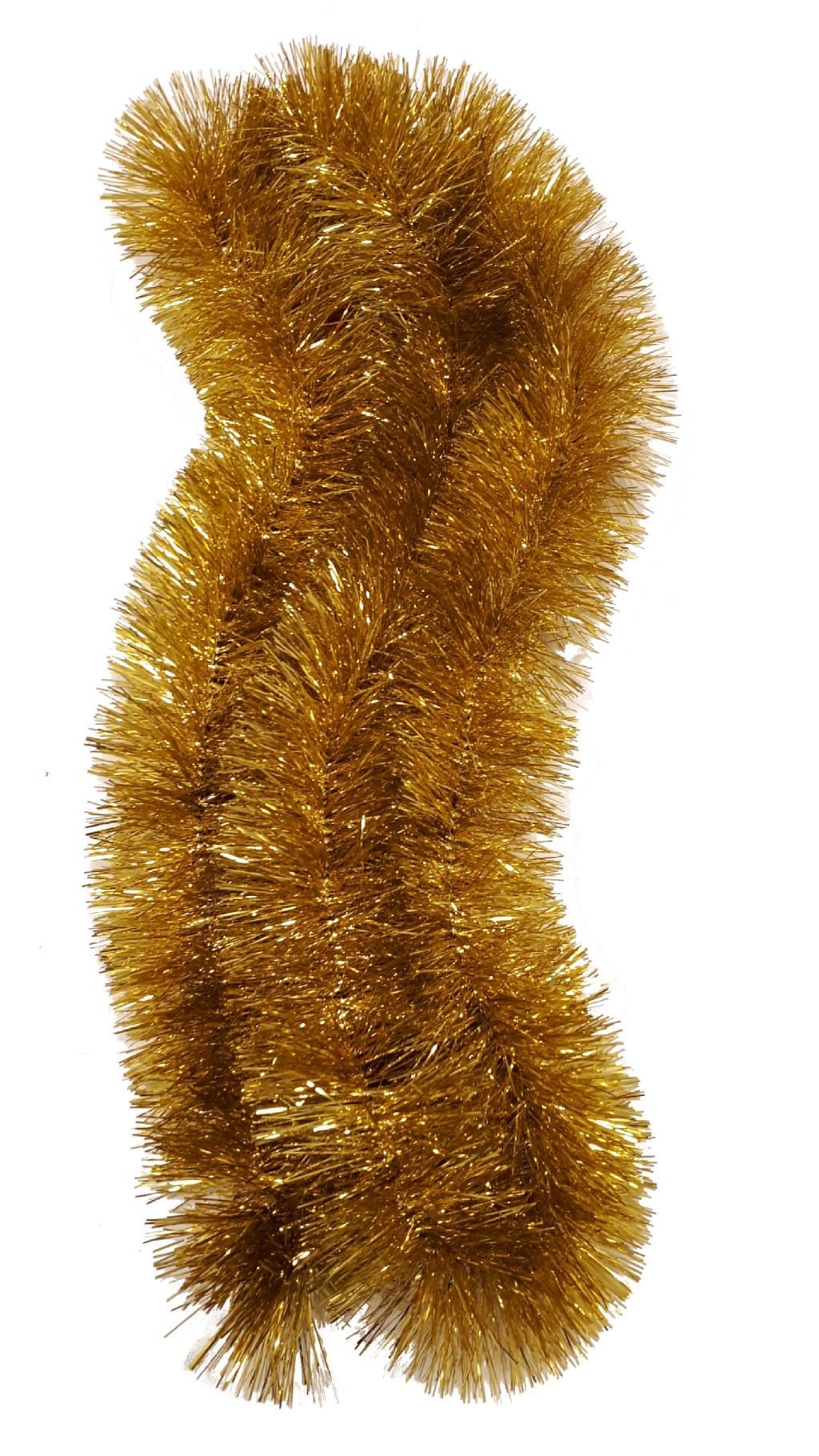 Lavsaninė girlianda, auksinė, 2 m x 100 mm