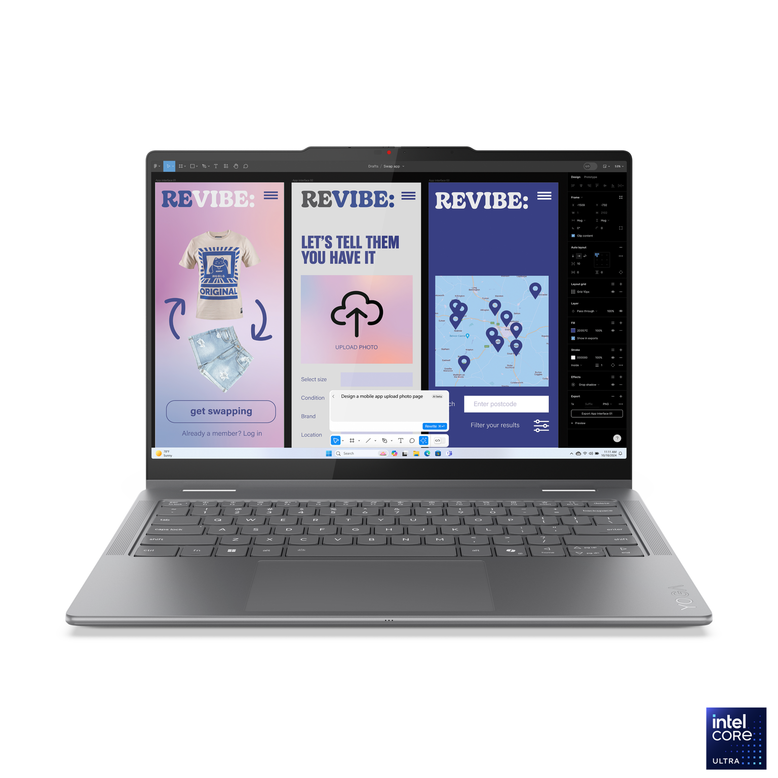 Nešiojamas kompiuteris Lenovo Yoga 7 83JQ0003NT, Intel® Core™ Ultra 5 226V, 16 GB, 512 GB, 14 ", Intel Arc Graphics, pilka, anglų (us)-0