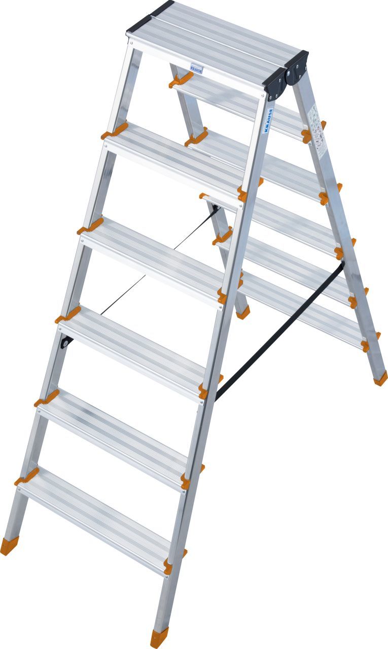 Kopėčios KRAUSE Dopplo, 2 x 6S, aliumininės, dvipusės, darbinis aukštis - 285 cm, 150 kg-0