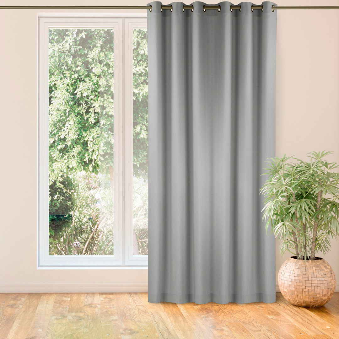 Naktinė užuolaida CARMENA  GREY EYELETS, 150x225 cm - 2