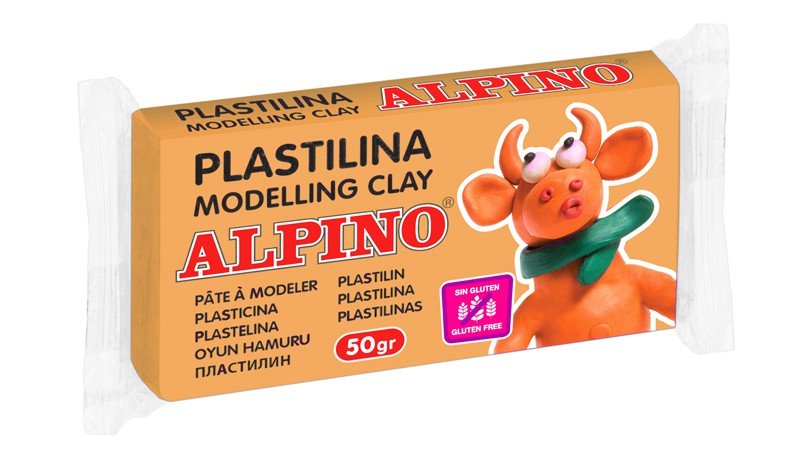 Plastilinas ALPINO, 50 g, lašišos sp.