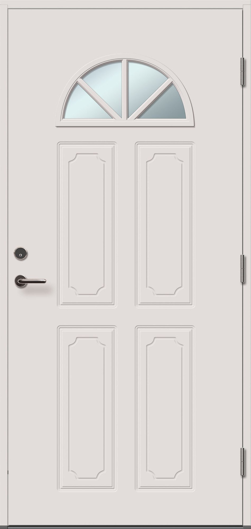 Lauko durys VILJANDI AMALIA 4RK, balta sp., 990 x 2088 mm, dešinė