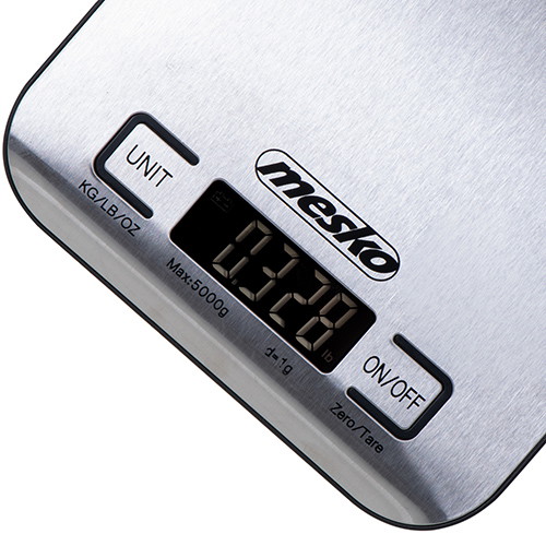 Elektroninės virtuvinės svarstyklės Adler Mesko MS 3169, sidabro-1
