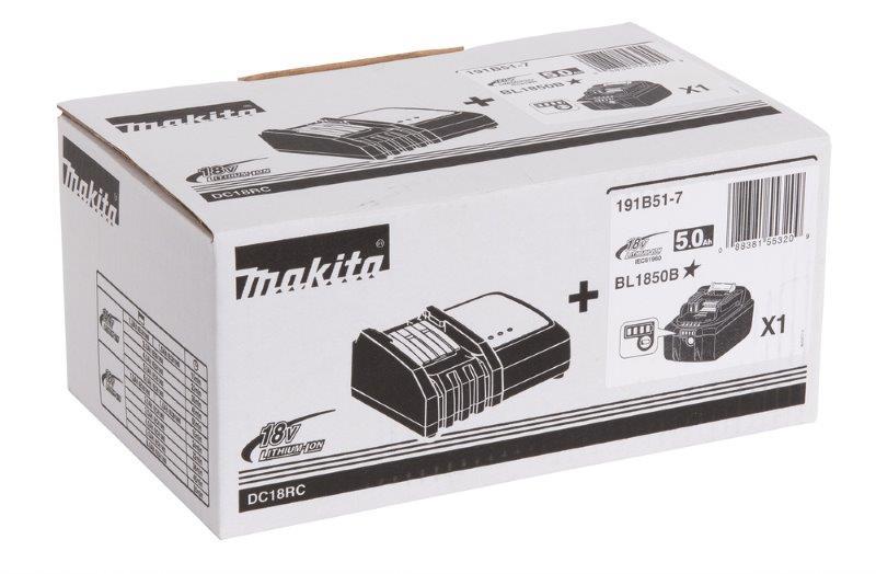 Akumuliatoriaus ir kroviklio rinkinys MAKITA, 18 V, 5,0 Ah Li-ion - 6