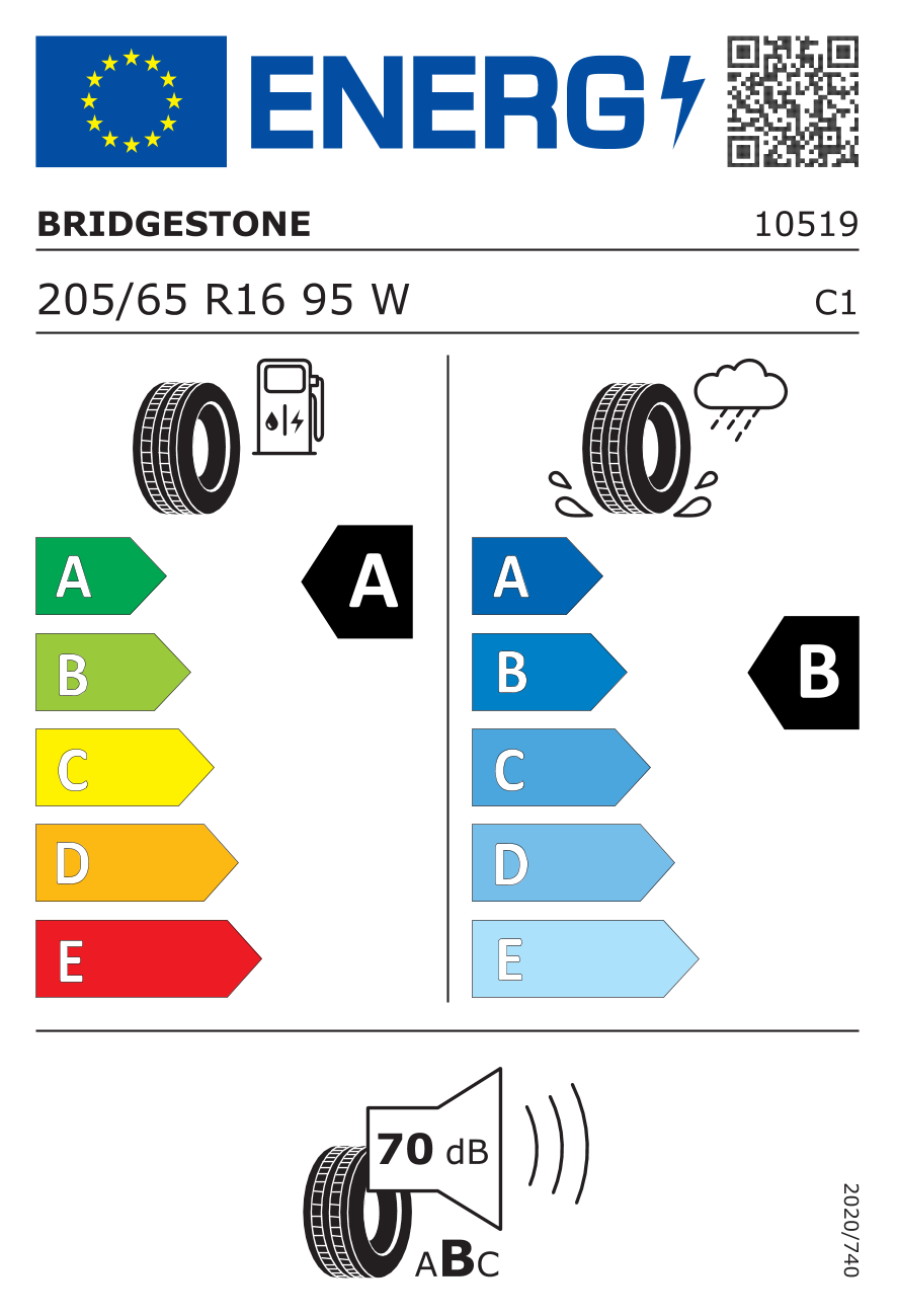 Bridgestone Turanza T005 205/65 R16 95 W - 2