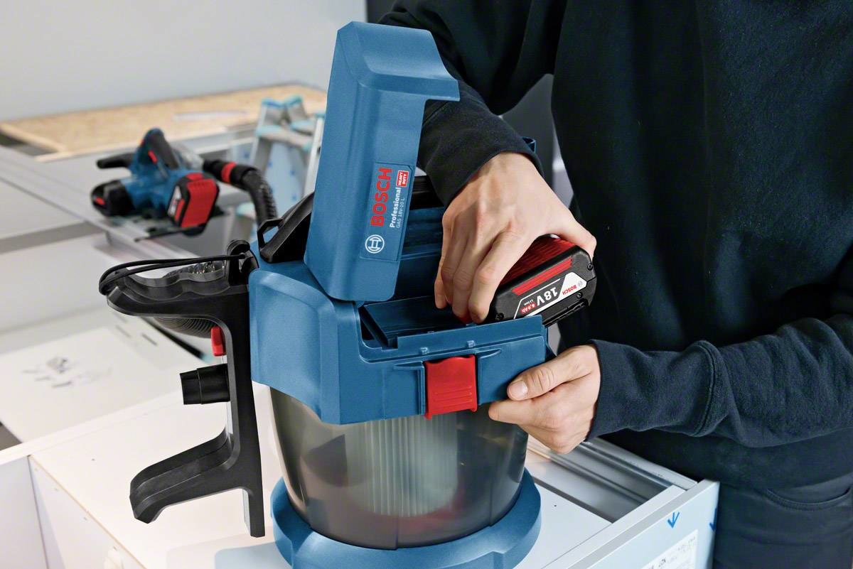 Akumuliatorinis dulkių siurblys BOSCH PRO GAS 18V-10 L; 18 V (be akumuliatoriaus ir pakrovėjo) - 2