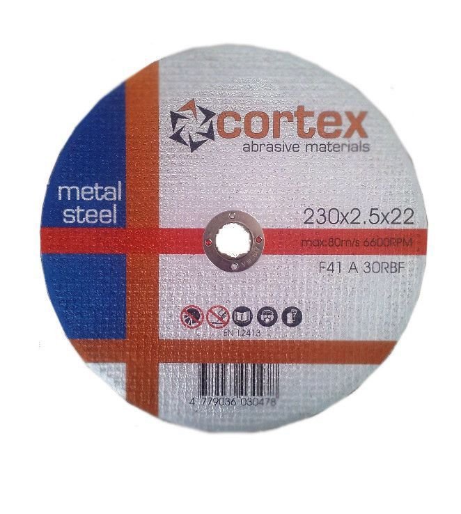 Plieno pjovimo diskas CORTEX, 230 x 2,5 x 22 mm