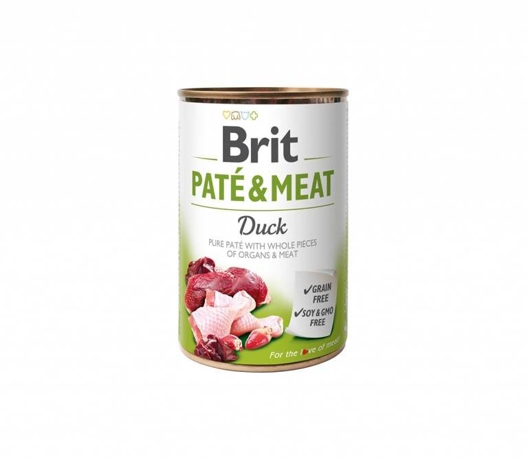 Konservuotas ėdalas šunims BRIT CARE DUCK PATE&MEAT su antiena, 400 g
