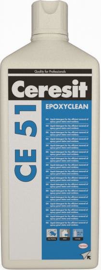 Specialus valiklis epoksido likučių ir apnašų valymui nuo plytelių Ceresit CE 51 EpoxyClean, 1 l,