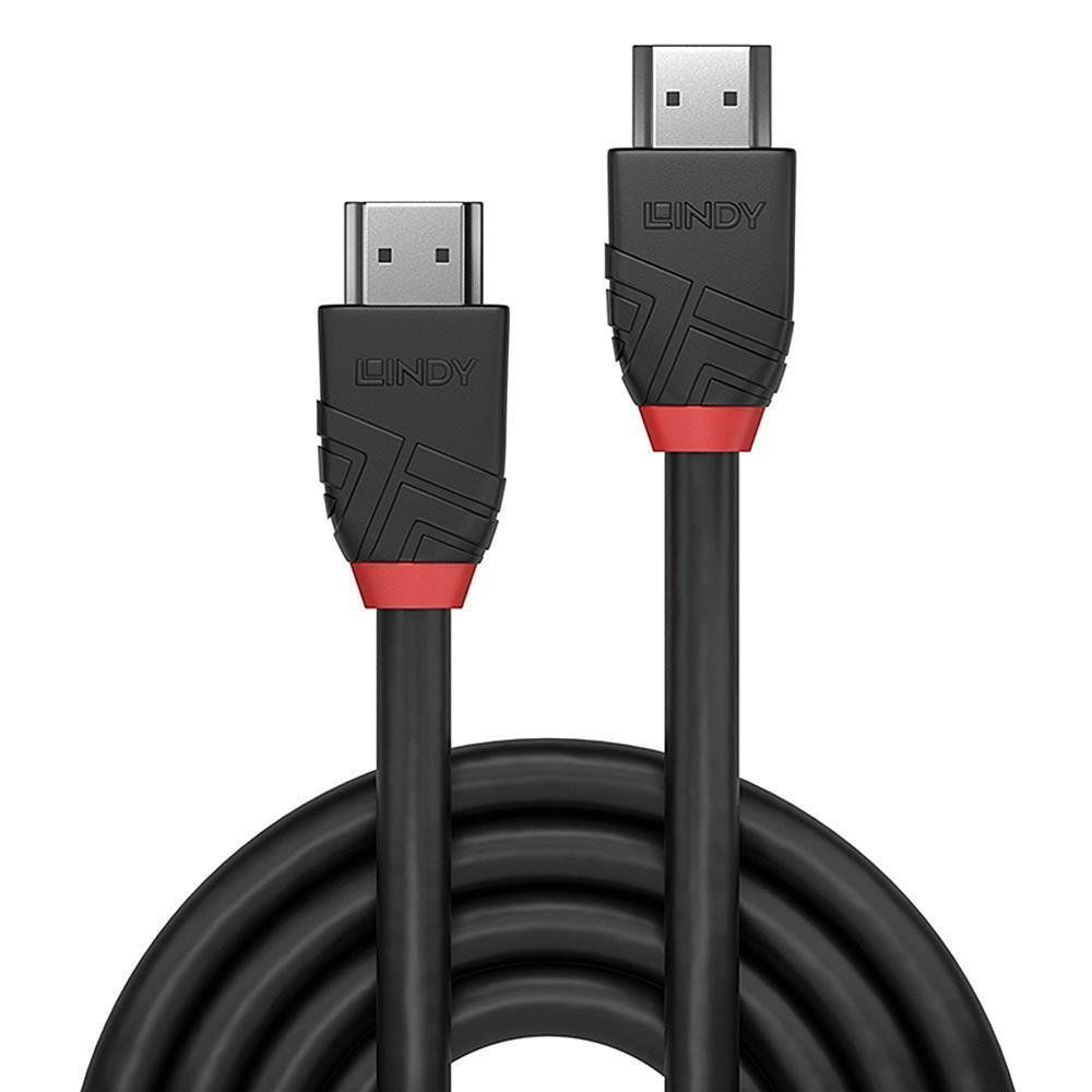 Laidas Lindy Black Line HDMI 2.0 Male, HDMI 2.0 Male, 2 m
