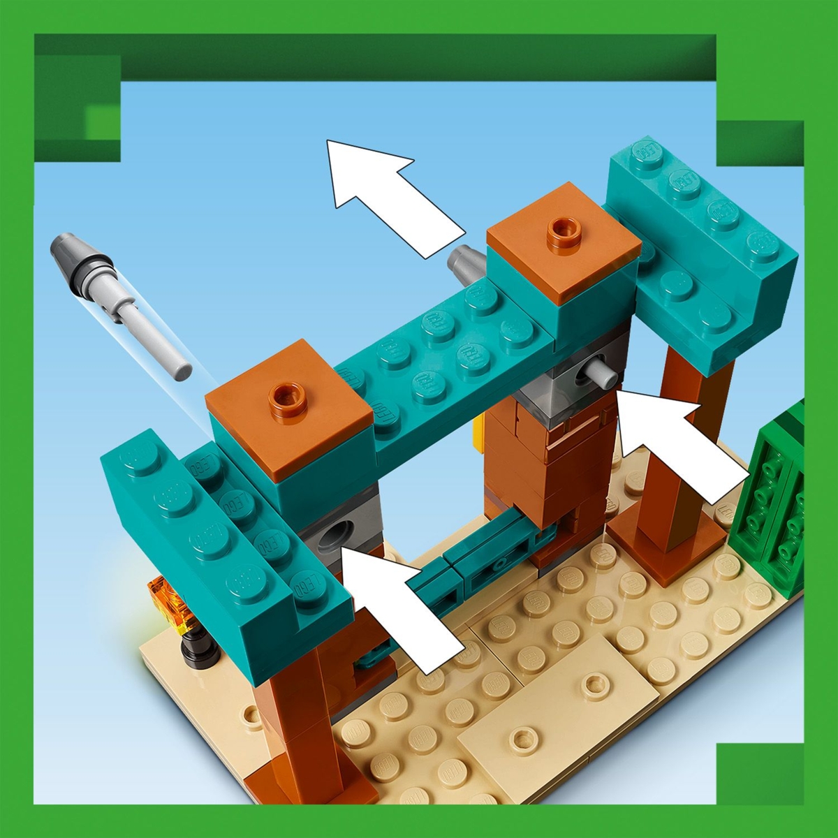 Konstruktorius LEGO® Minecraft The Illager Desert Patrol, 21267 - 4