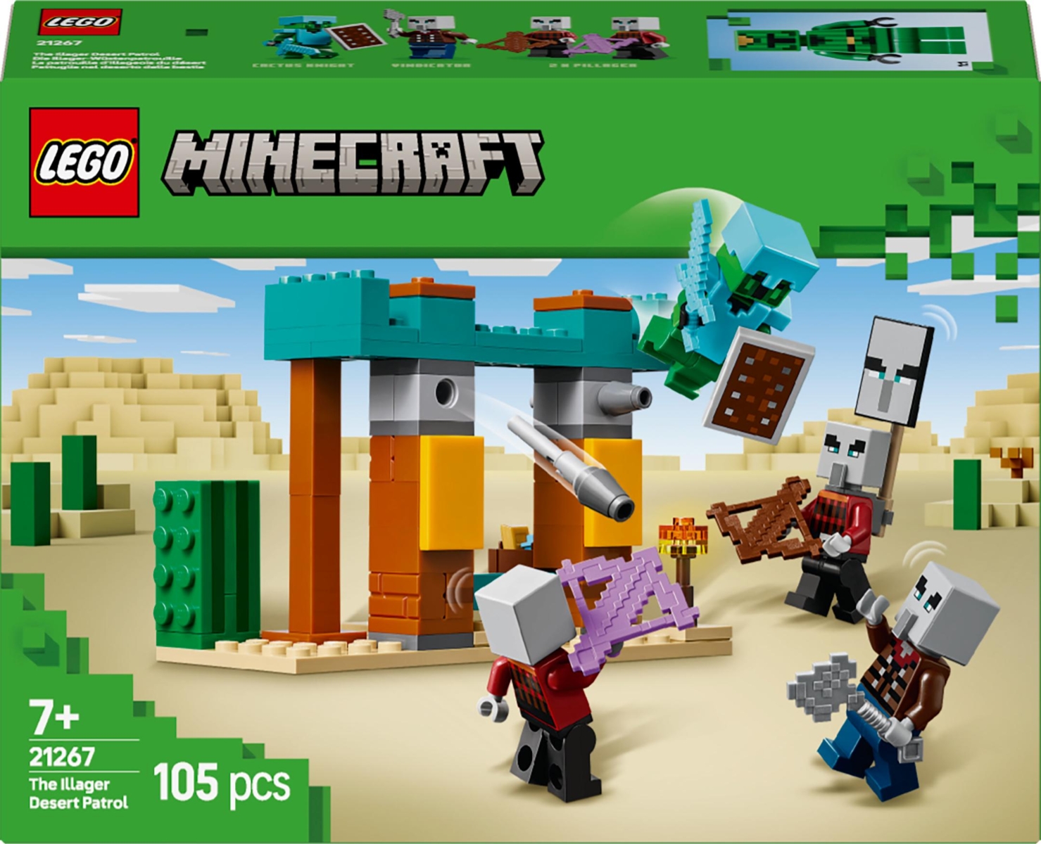 Konstruktorius LEGO® Minecraft The Illager Desert Patrol, 21267 - 1
