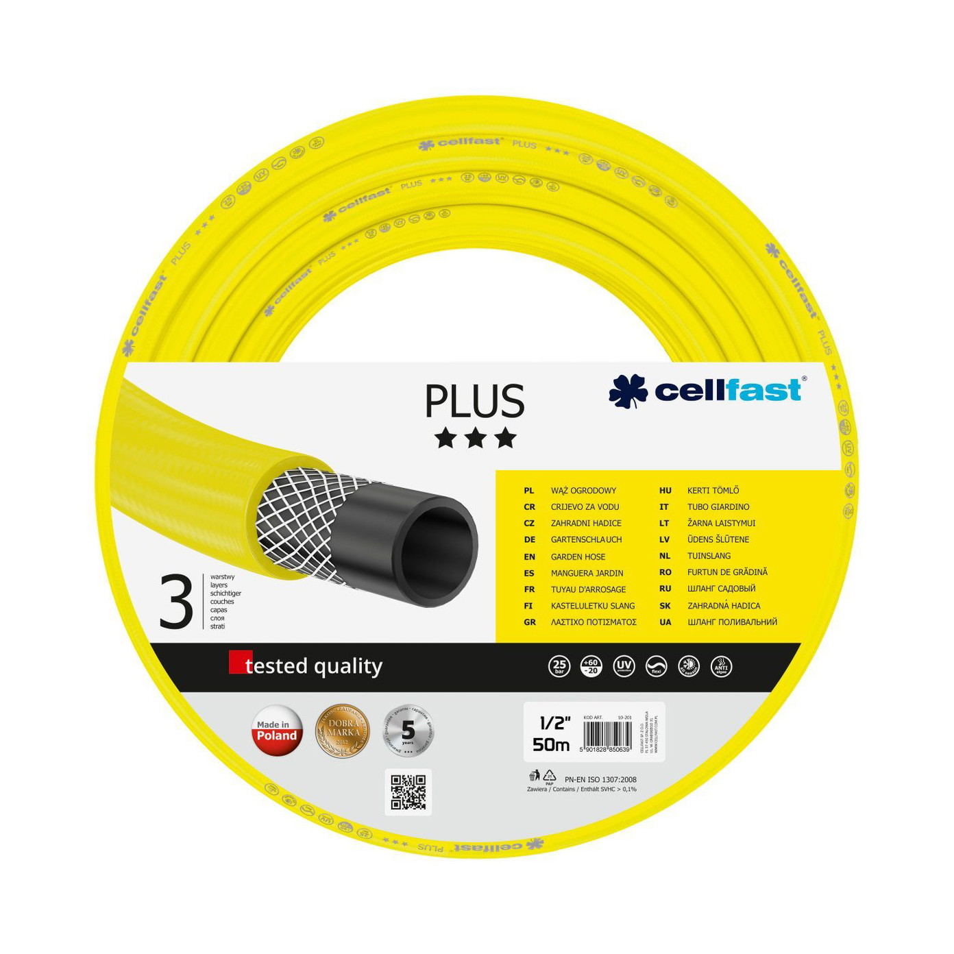 Laistymo žarna PLUS 1/2'' 50 m-0