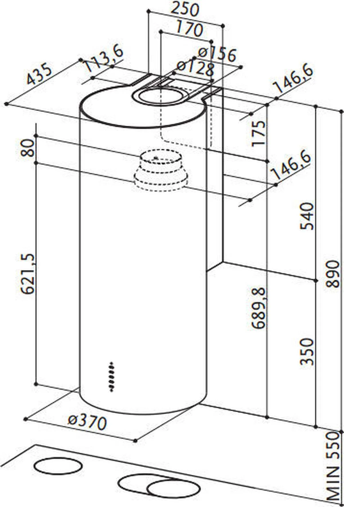Gartraukis FABER CYLINDRA PLUS WH GLOSS A37/2 - 2