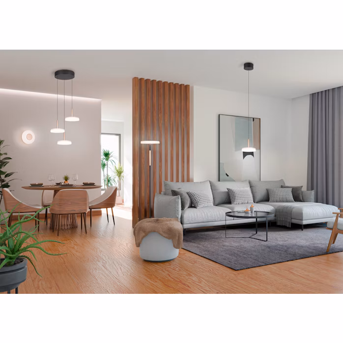 Lubinis LED šviestuvas TRIO CELESTE 3x7,5W 3000K 3x750lm aukščio reguliavimas Ø50x200cm-1