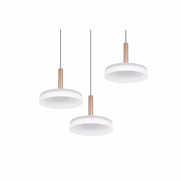 Lubinis LED šviestuvas TRIO CELESTE 3x7,5W 3000K 3x750lm aukščio reguliavimas Ø50x200cm - 4