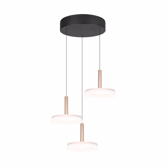 Lubinis LED šviestuvas TRIO CELESTE 3x7,5W 3000K 3x750lm aukščio reguliavimas Ø50x200cm-0