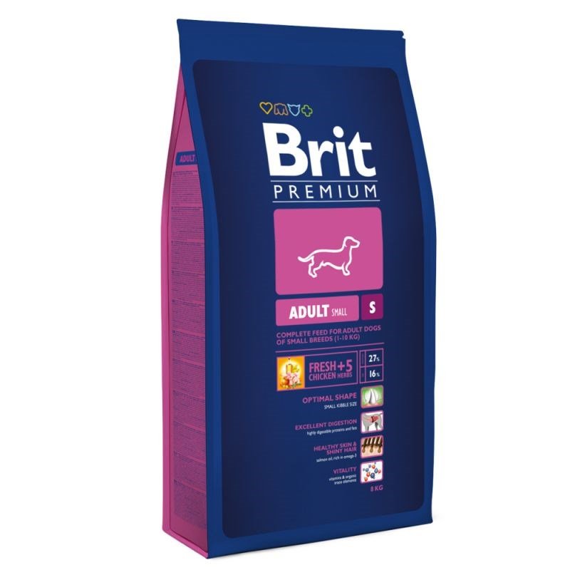 Sausas šunų ėdalas Brit Premium By Nature Adult S, 3 kg - 2