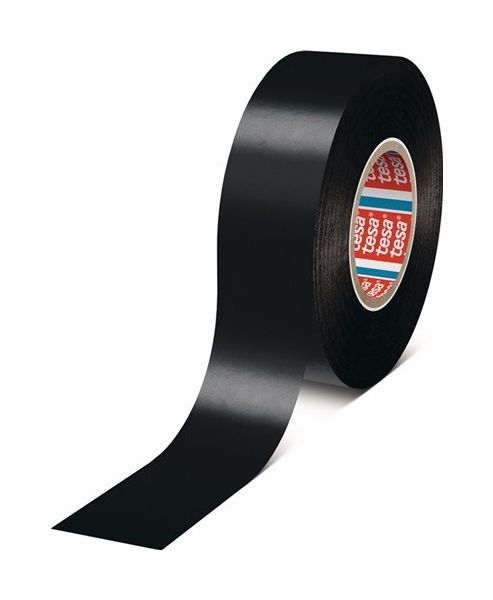 Izoliacinė juosta TESA Premium, juoda, 33 m x 50 mm-0