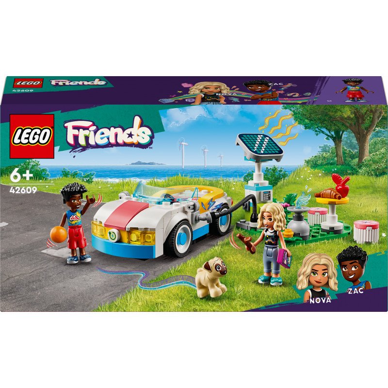 Konstruktorius LEGO Friends Electric Car and Charger 42609