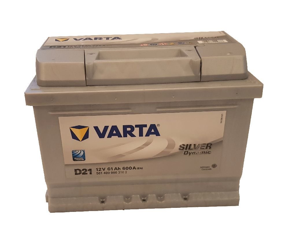 Akumuliatorius VARTA Silver Dynamic D21, 61 Ah, 600 A, 175 x 242 x 175 mm