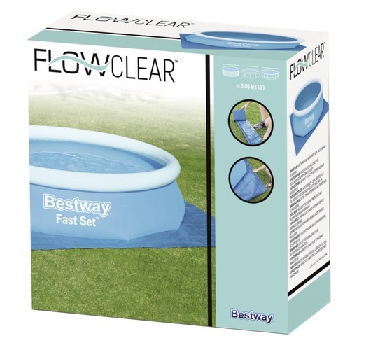 Patiesalas baseinui FLOWCLEAR, 11' x 11'/3,35m x 3,35m-0