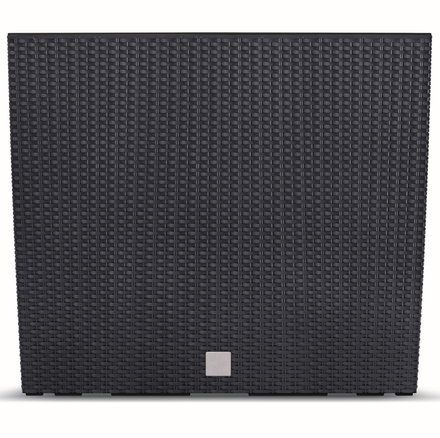 Lauko plastikinis vazonas RATO CASE T, su įdėklu, antracito sp., 24 x 77 x 69 cm-1