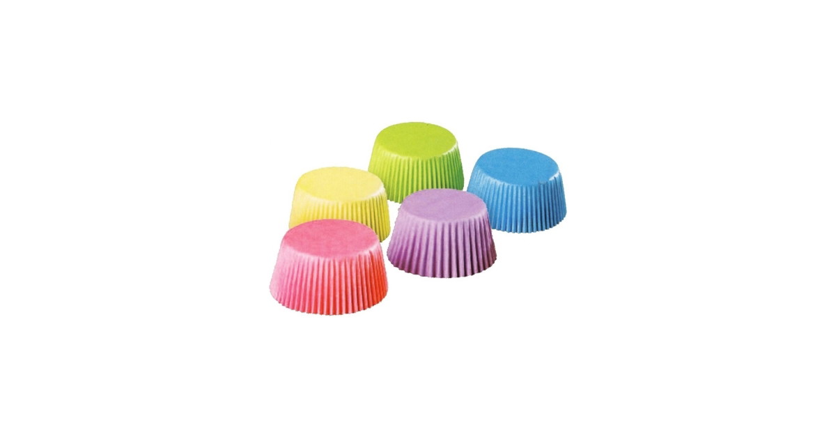 Popierinės kepimo formelės, spalvotos, 3,4 x 2,1 cm, 100 vnt.-1