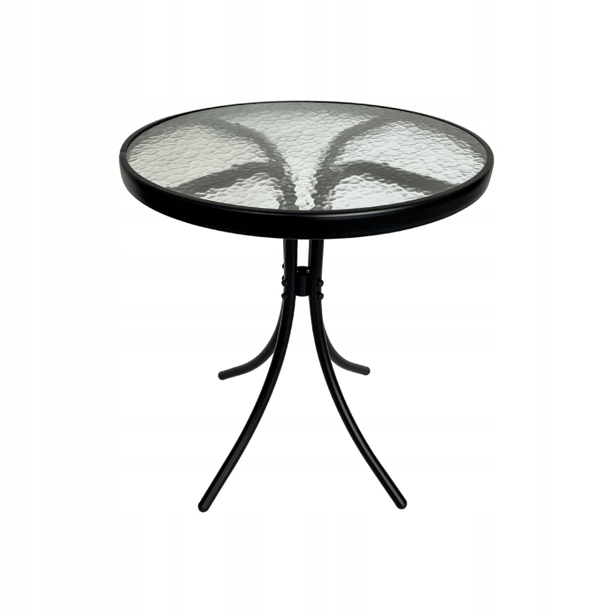 Lauko stalas Trapani, ø60x70 cm, juodas-1