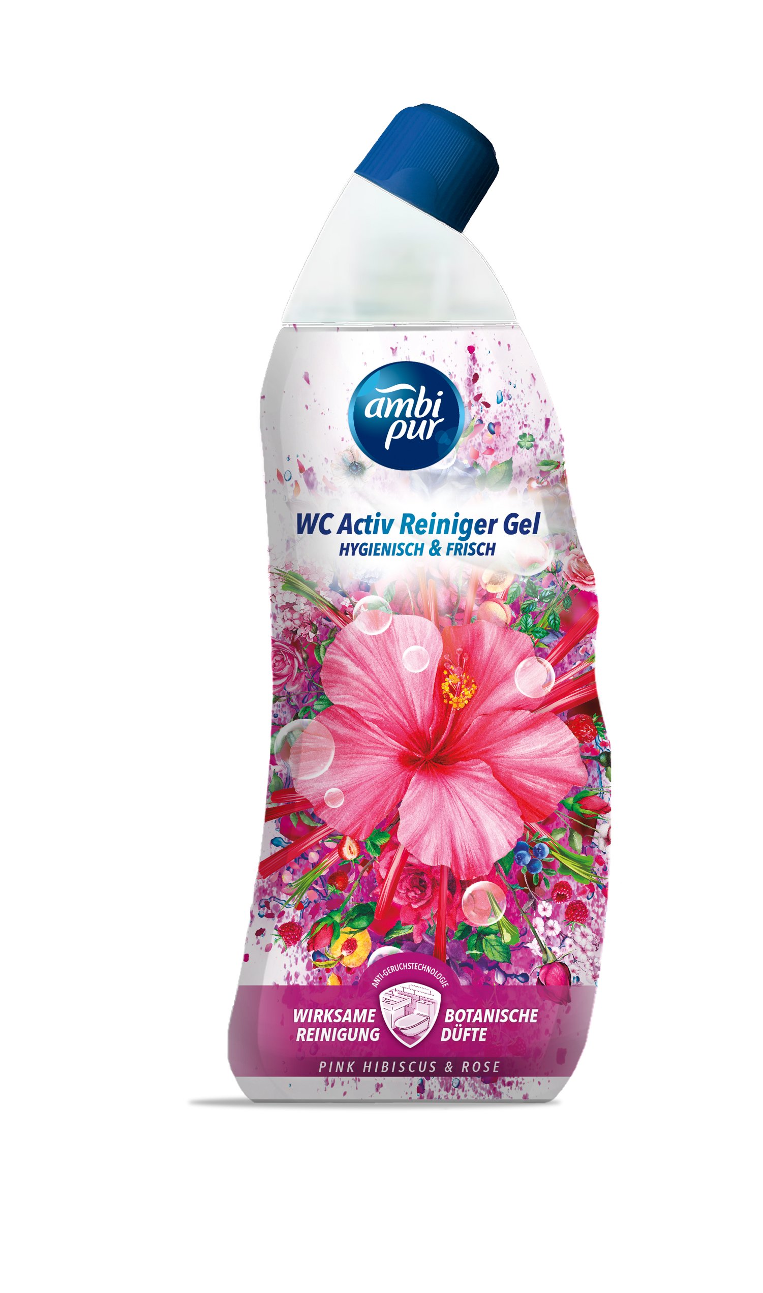 WC valiklis AMBIPUR Pink Hibiscus & Rose, 750 ml