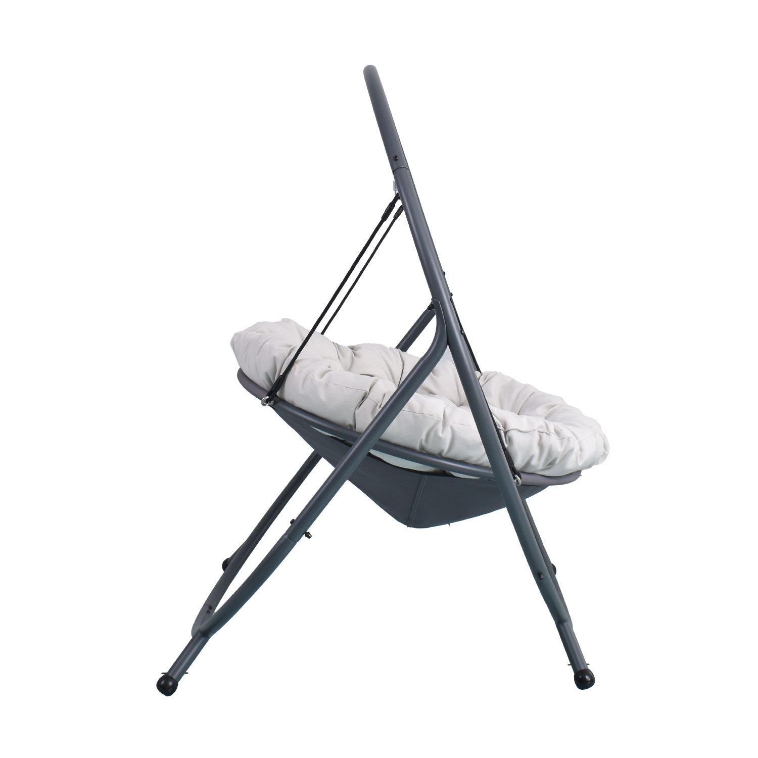 Pakabinamas krėslas WANDA, 138x120xH167 cm, pilkas - 3
