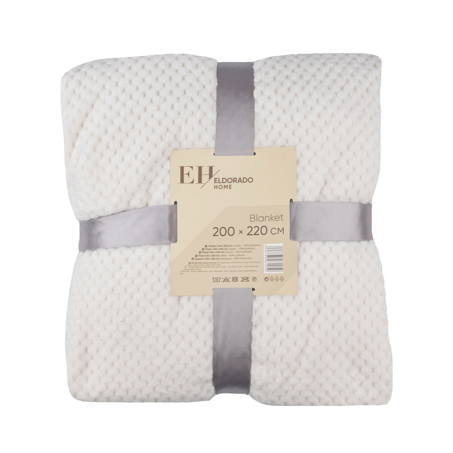 Pledas ELDORADO HOME, 200 x 220 cm, 2-jų spalvų, 100% poliesterio-0