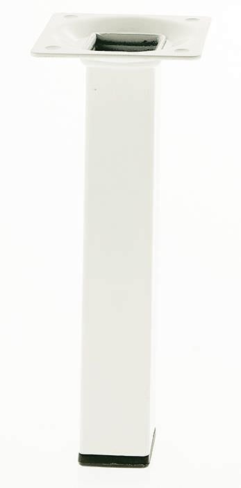 Baldų kojelė, 25 x 25 x 100 mm, baltos sp.