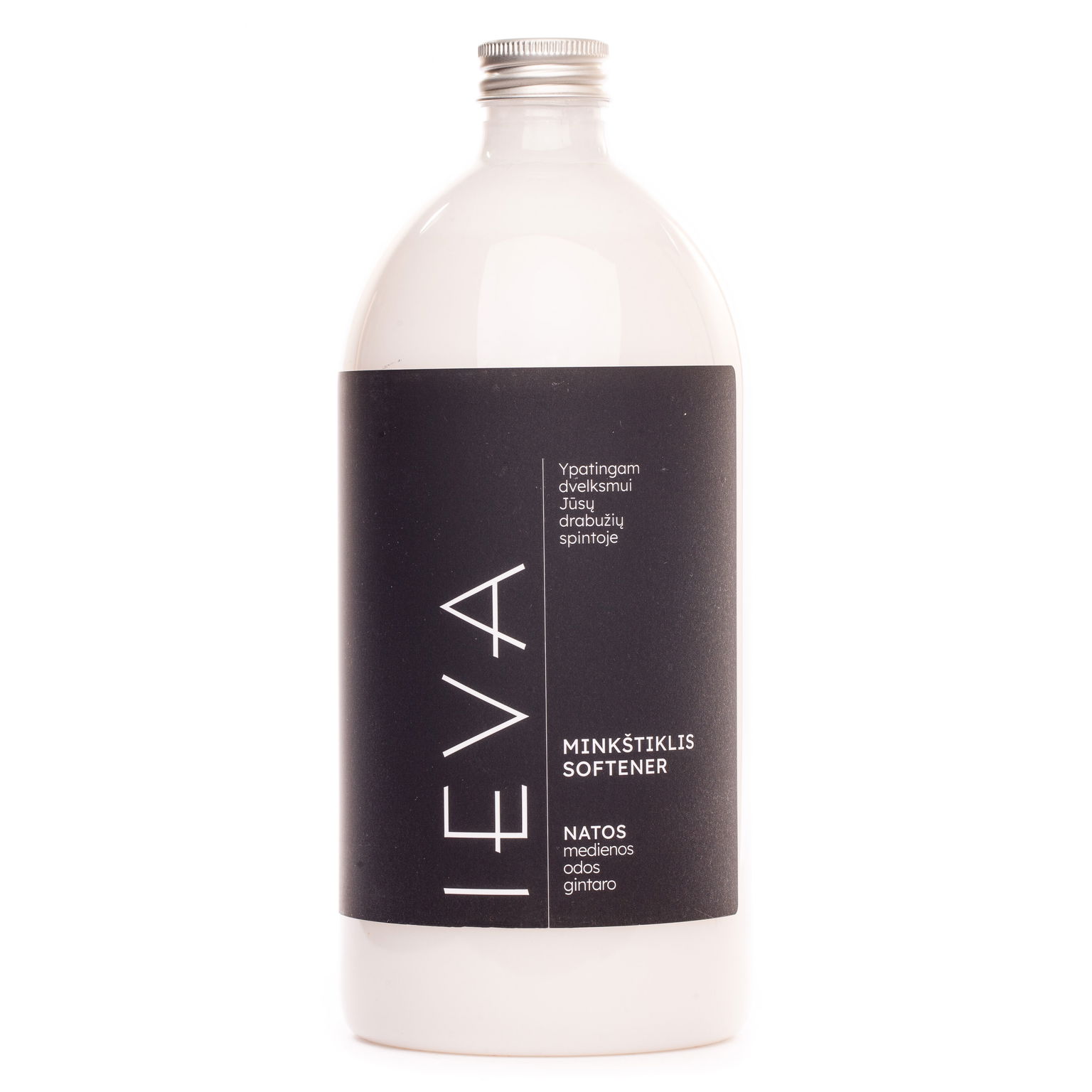 Skalbinių minkštiklis IEVA, medienos, odos ir gintaro natos, 1000 ml-0