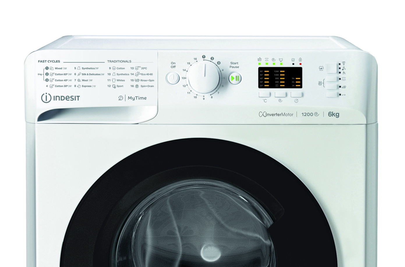 Skalbimo mašina INDESIT MTWSA 61294 WK EE, 6 kg-1