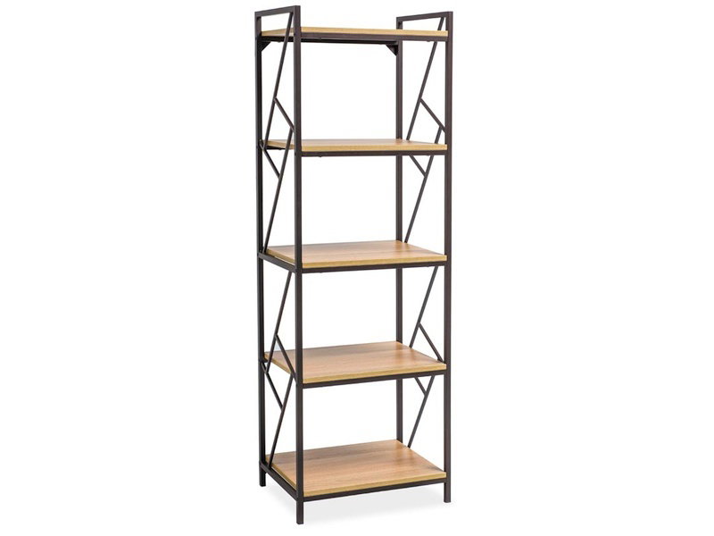Pastatoma lentyna TABLO R5, 60 cm, ąžuolo/juoda-0