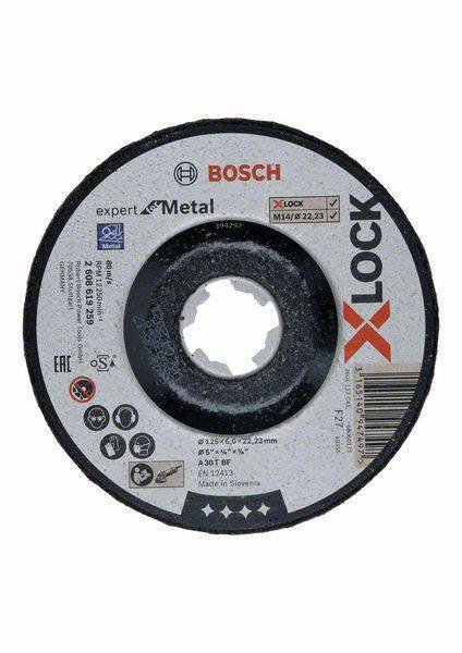 Šlifavimo diskas BOSCH X-Lock, 125 x 6,0 x 22,23, A 30 T BF - 2